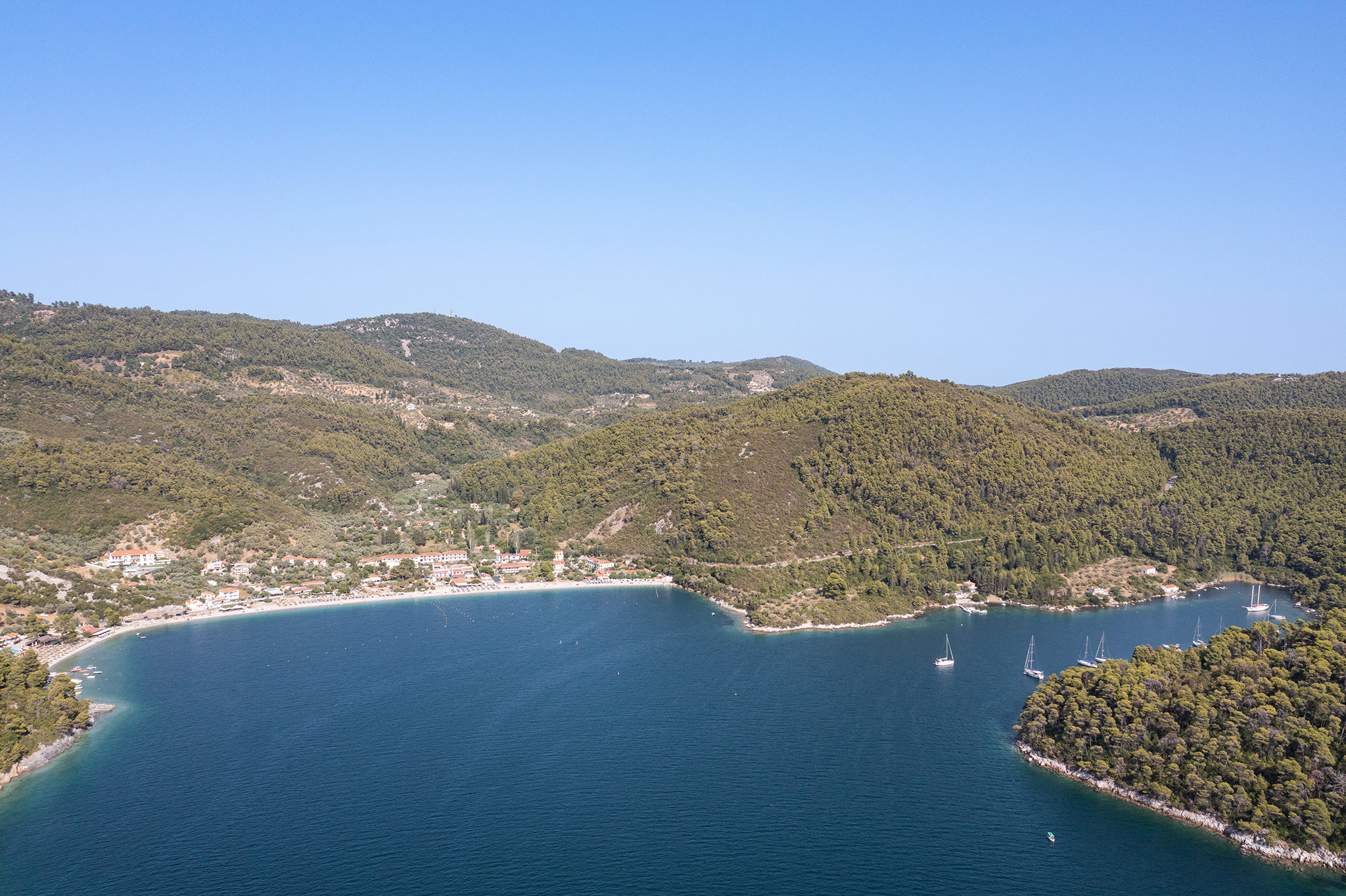 Milia Beach, Skópelos